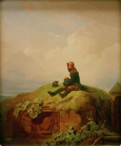 Kdysi dávno (strážce pletení) od Carl Spitzweg