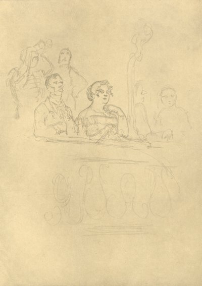 In der Loge, polovina konce 19. století, c1924. od Carl Spitzweg