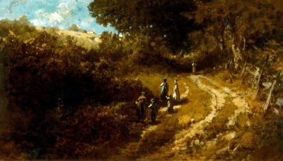 Jdu do kostela poblíž Dachau od Carl Spitzweg