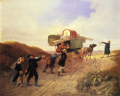 Cestující komici od Carl Spitzweg
