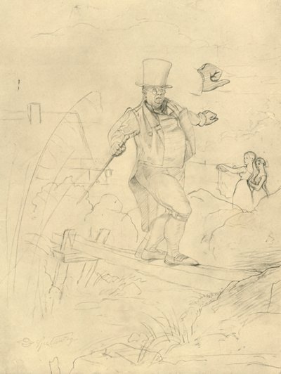 Schwierige Passage, polovina konce 19. století, c1924. od Carl Spitzweg