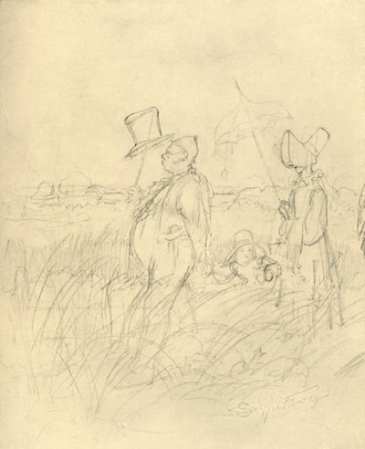 Sonntagsspaziergang, polovina konce 19. století, c1924. od Carl Spitzweg