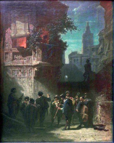 Španělská serenáda od Carl Spitzweg