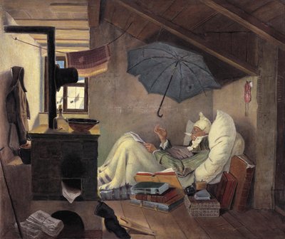 Chudý básník, 1839 od Carl Spitzweg