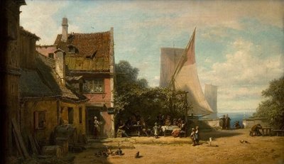 Hospoda u jezera od Carl Spitzweg