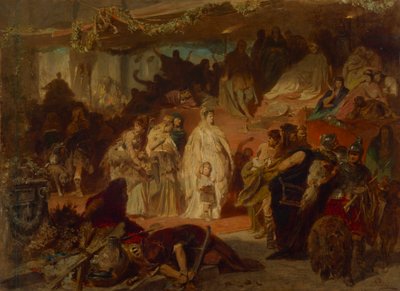 Thusnelda v triumfálním průvodu Germanicus od Carl Theodor von Piloty