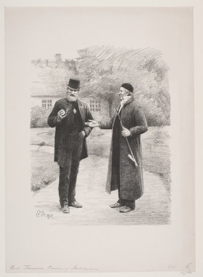 Kněz a učitel školy od Carl Thomsen