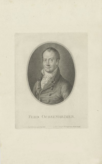 Portrét Ferdinanda Ochsenheimera 1767-1822, 1807. od Carl Traugott Riedel