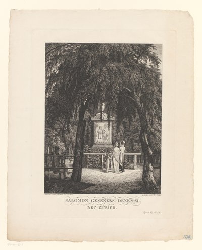 Památník Salomona Gessnera poblíž Curychu Pomník Salomona Gessnera poblíž Curychu (název na objektu) od Carl Wilhelm Kolbe (I)