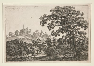 Krajina s Mill od Carl Wilhelm Kolbe the elder