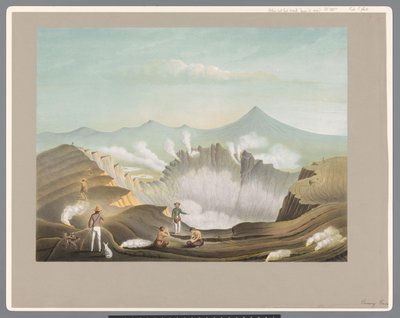 Sopka Guntur v západní Jávě od Carl Wilhelm Mieling (possibly)