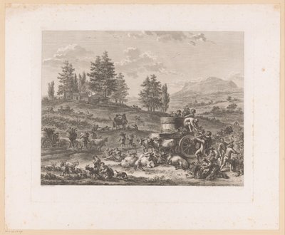 Ročník v krajině la pleine vendange od Carl Wilhelm Weisbrod