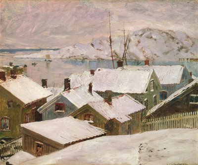 Fiskebackskil v zimě, 1899 od Carl Wilhelm Wilhelmson