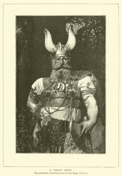 Náčelník Vikingů od Carl after Haag