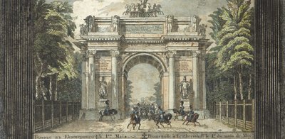 Festival v Catherinehof, 1824-1825. od Carl von Hampeln