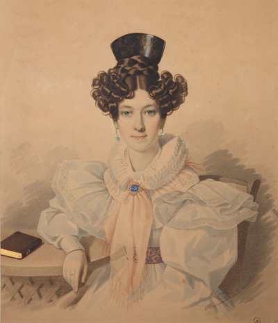 Portrét Anny Platonovny Plautiny 1808-1886, 30. léta 19. století. od Carl von Hampeln