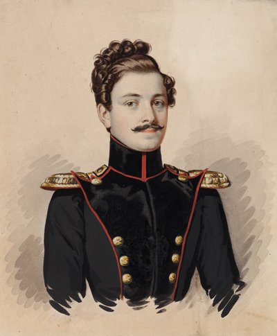 Portrét Artemy Dmitrievich Raevsky 1814-1853, 1835. od Carl von Hampeln