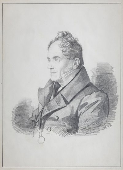Portrét hraběte Viktora Pavloviče Kochubeye 1768-1834, císařského kancléře Ruska, c. 1832 od Carl von Hampeln