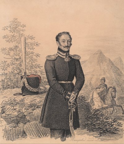 Portrét Fjodora Alexandroviče Bekoviče-Čerkaského 1791-1833, 1822. od Carl von Hampeln