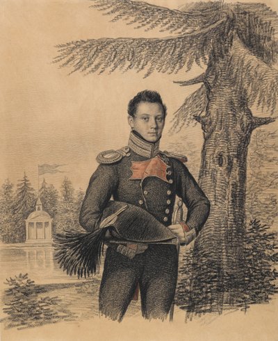 Portrét Fjodora Ivanoviče Dolgopolova 1792-1856, 20. léta 19. století. od Carl von Hampeln