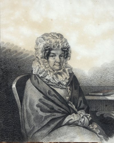 Portrét Kleopatry Petrovna Nashchokiny 1767-1828, rozené Nelidové, 20. léta 19. století. od Carl von Hampeln