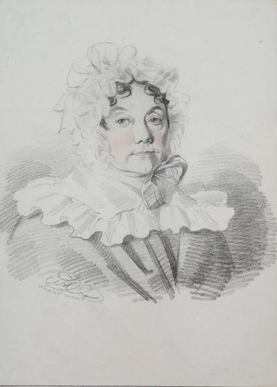 Portrét Marie Ivanovny Rimské-Korsakové, rozené Naumové 1764-1832, 20. léta 19. století. od Carl von Hampeln