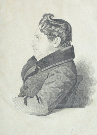 Portrait of Nikolay Adrianovich Divů 1792-1878, 1830s. od Carl von Hampeln