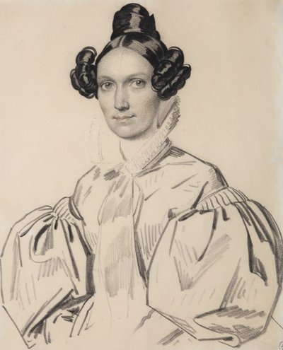 Portrét Olgy Nikolaevny Talyziny, rozené Zubové 1803-1882, počátek 30. let 19. století. od Carl von Hampeln