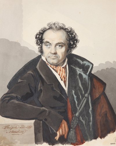 Portrét Sergeje Dmitrijeviče Lvova 1781-1857, 20. léta 19. století. od Carl von Hampeln