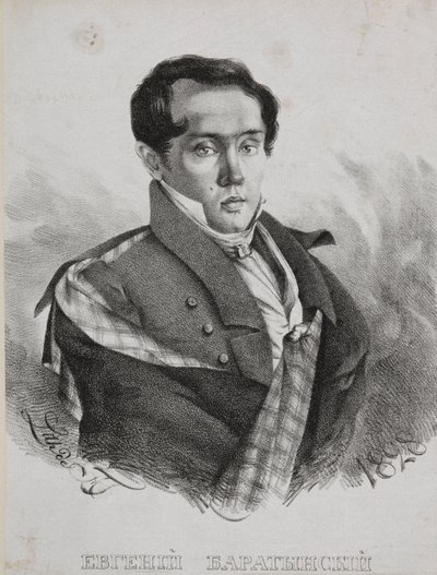 Portrét básníka Jevgenije Abramoviče Baratynského 1800-1844, 1828. od Carl von Hampeln