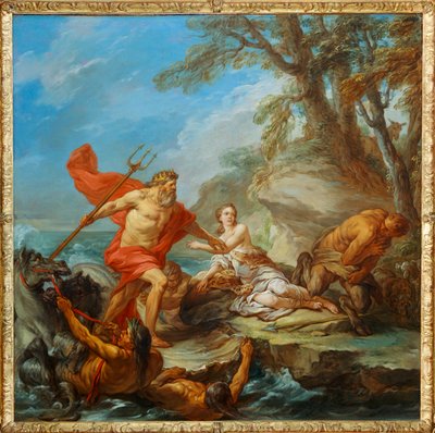 Neptun a Amymone. Směrem k ... od Carle Vanloo