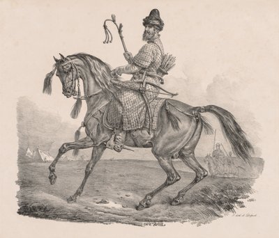 Cossack Cavalier, c. 1820. od Carle Vernet