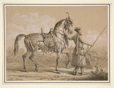 Mameluke a arabský kůň od Carle Vernet