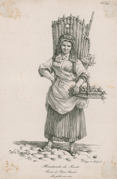 Prodavač ovoce od Carle Vernet