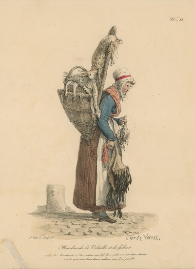 Obchodník s drůbeží a zvěřinou od Carle Vernet
