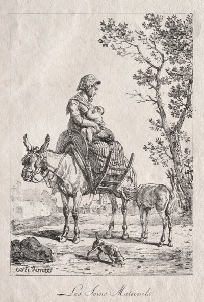 Mateřská péče. od Carle Vernet