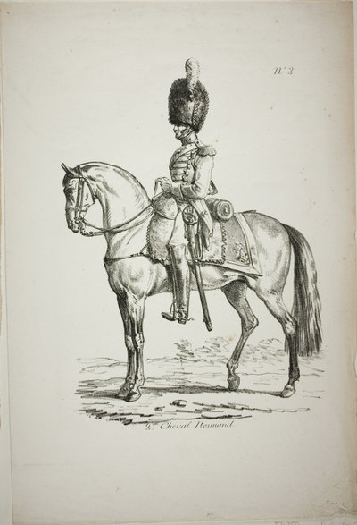 Royal Guard, Norman Mounted Soldier and Horse, No. 2 od Carle Vernet