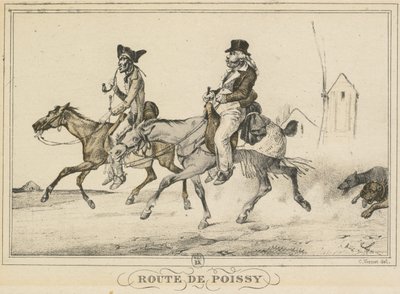 Scény každodenního života, Cesty a cesty: Cesta do Poissy od Carle Vernet