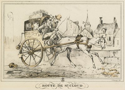 Scény každodenního života, Cesty a cesty: Cesta do Saint-Cloud od Carle Vernet