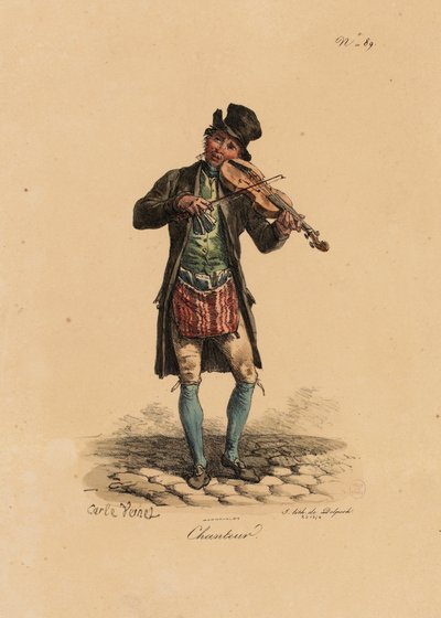 Katulaulaja Les Cris de Parisista od Carle Vernet
