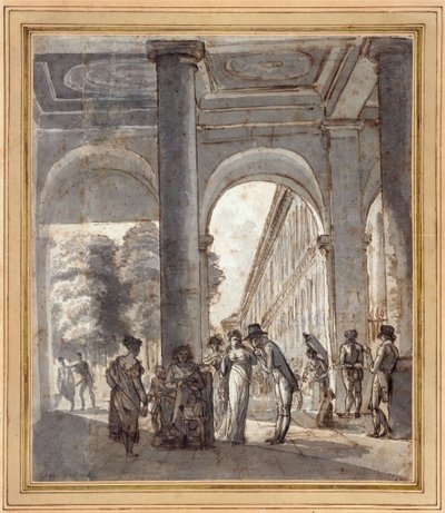 Kuninkaanlinna vuonna 1810 (muste paperille) od Carle Vernet