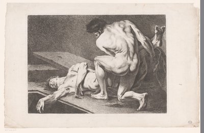 Akademická studie dvou mužských aktů Šest akademických studií (název série) Six Figures academiques (název série) od Carle van Loo