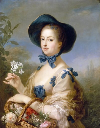 Jeanne-Antoinette Poisson, Marquise de Pompadour Krásná Jardiniere od Carle van Loo