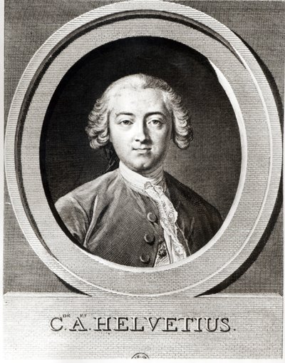 Portrét Clauda Adriena Helvetia (1715-1771), francouzský filozof od Carle van Loo
