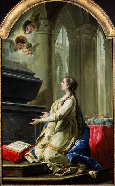 Svatá Clotilda se modlí u hrobu svatého Martina, 1753. od Carle van Loo