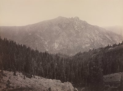 Davoncastle Butte, Sierra Nevada, c. 1866-1870. od Carleton E. Watkins