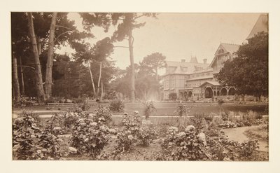 Hotel del Monte, Monterey, Růžová zahrada od Carleton E. Watkins
