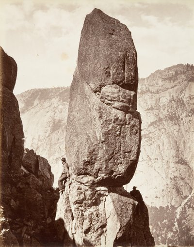 Magic Tower, Yosemite, ca. 1872, vytištěno ca. 1876. od Carleton E. Watkins.