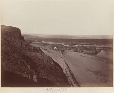 Mt. Hood a Dalles, řeka Columbia od Carleton E. Watkins