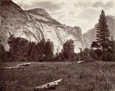 North Dome, 3 725 stop, Yosemite, ca. 1872, vytištěno ca. 1876. od Carleton E. Watkins.